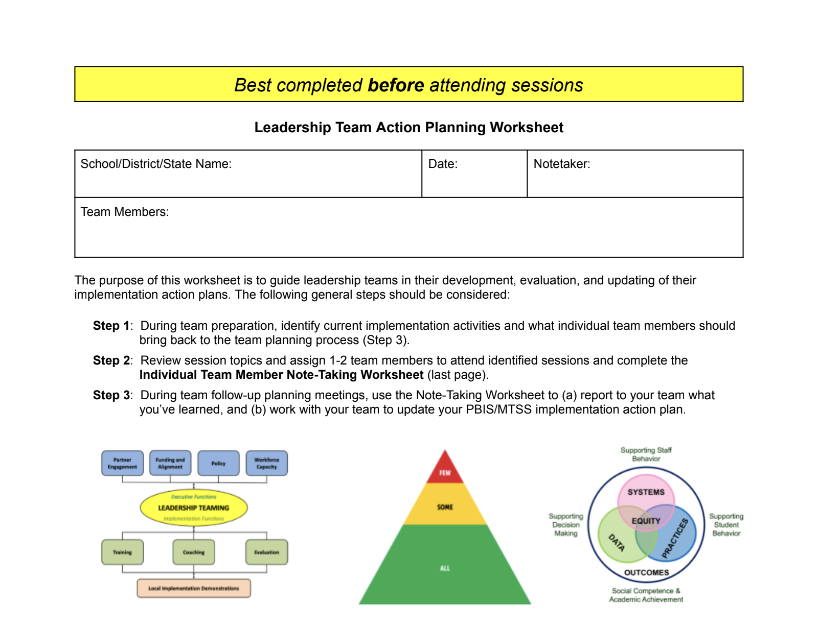 Action Planning Worksheet Thumbnail