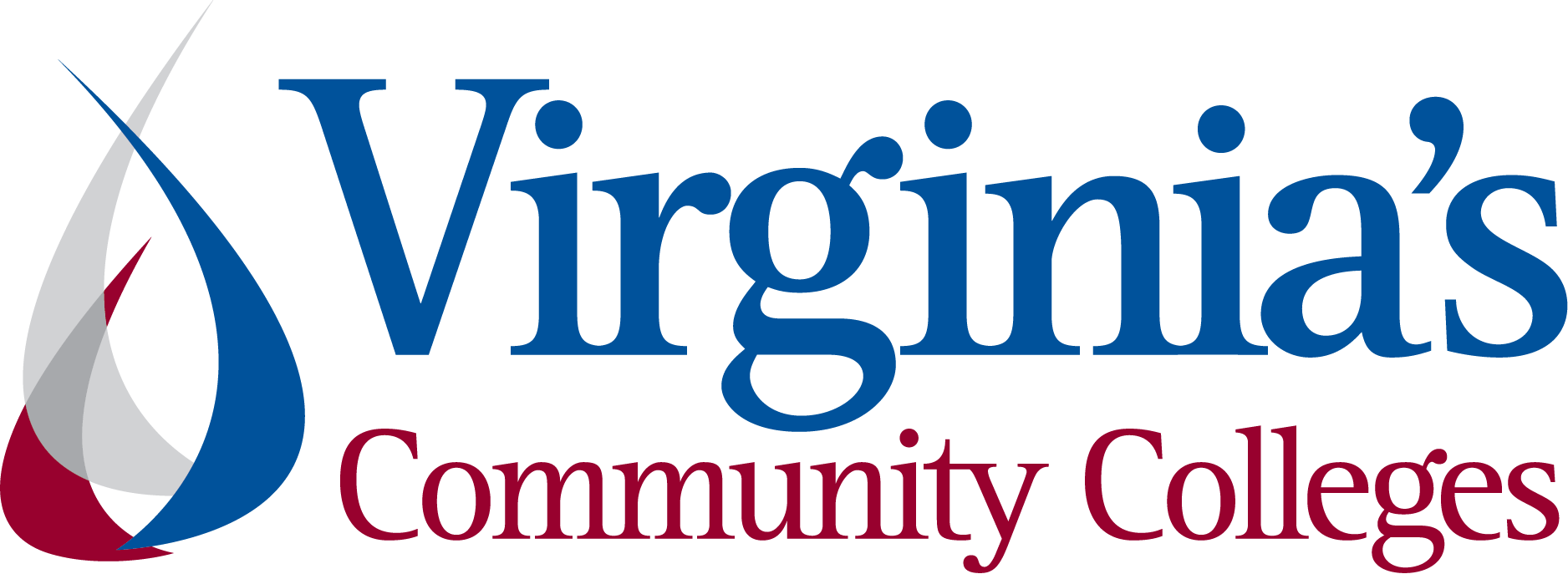 VCCS logo: a flame with maroon, grey, and dark colors next to the words "Virginia's Community Colleges"