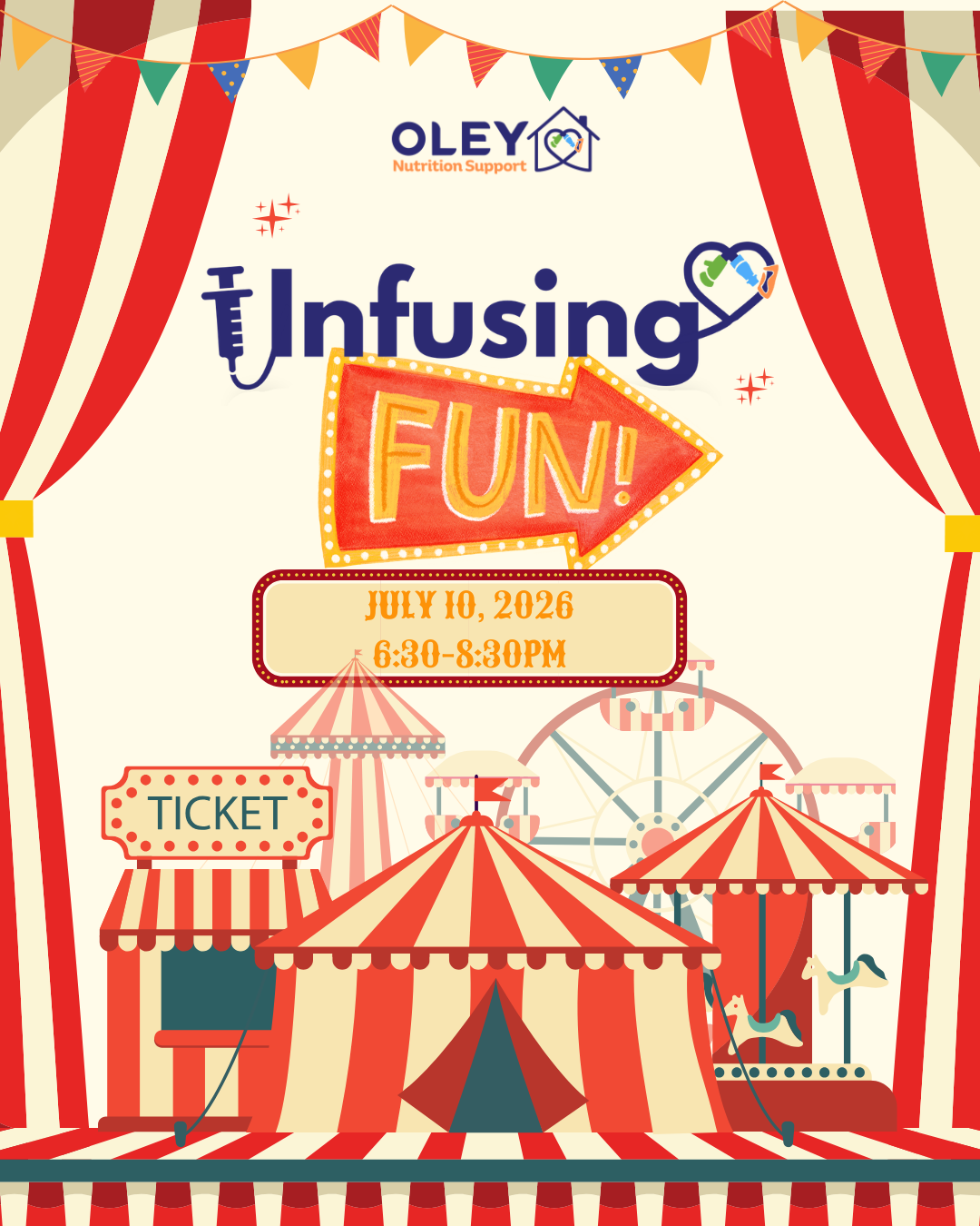 Infusing Fun Welcome Reception graphic for Oley 2026
